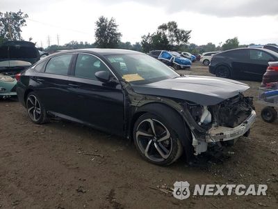 Czwarte zdjęcie samochodu z boku: 2019 HONDA ACCORD SPORT VIN:1HGCV1F32KA035157 - miniatura