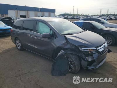 Czwarte zdjęcie samochodu z boku: 2018 HONDA ODYSSEY EX VIN:5FNRL6H55JB101748 - miniatura