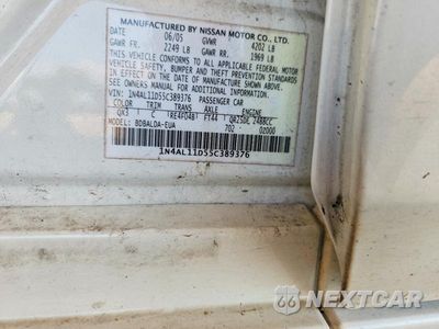 Zdjęcie 12 z 12 samochodu: 2005 NISSAN ALTIMA 2.5 VIN:1N4AL11D55C389376 - miniatura