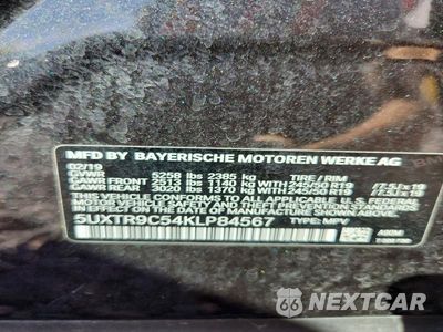 Zdjęcie 12 z 12 samochodu: 2019 BMW X3 XDRIVE30I VIN:5UXTR9C54KLP84567 - miniatura