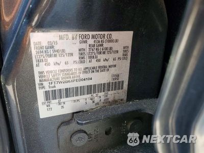Zdjęcie 12 z 12 samochodu: 2015 FORD F250 SUPER DUTY VIN:1FT7W2B6XFED04104 - miniatura