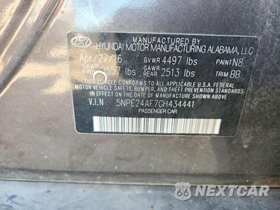 Zdjęcie 12 z 12 samochodu: 2016 HYUNDAI SONATA SE VIN:5NPE24AF7GH434441 - miniatura
