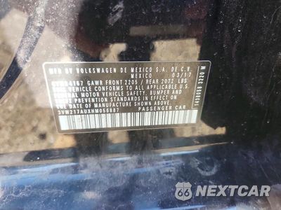 Zdjęcie 12 z 12 samochodu: 2017 VOLKSWAGEN GOLF S VIN:3VW217AUXHM056887 - miniatura