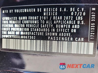 Zdjęcie 13 z 13 samochodu: 2020 VOLKSWAGEN JETTA S VIN:3VWCB7BUXLM067302 - miniatura