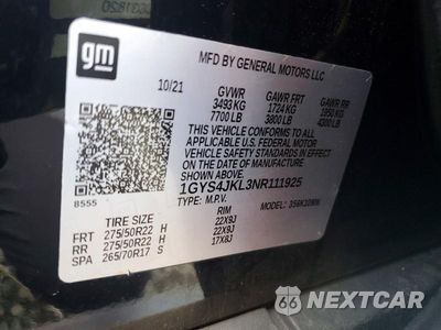 Zdjęcie 13 z 13 samochodu: 2022 CADILLAC ESCALADE ESV LUXURY VIN:1GYS4JKL3NR111925 - miniatura