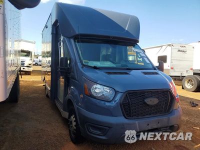 Czwarte zdjęcie samochodu z boku: 2021 FORD TRANSIT DELIVERY TRUCK VIN:1FDDF6P80MKA78427 - miniatura