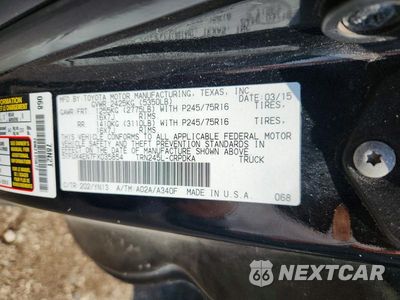 Zdjęcie 12 z 12 samochodu: 2015 TOYOTA TACOMA BASE VIN:5TFUX4EN7FX035854 - miniatura