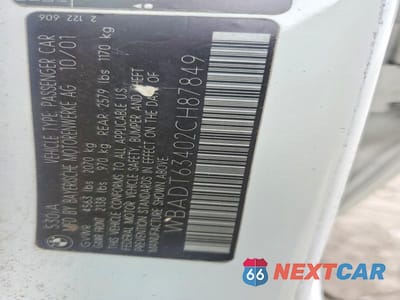 Zdjęcie 12 z 12 samochodu: 2002 BMW 530 I AUTOMATIC VIN:WBADT63402CH87849 - miniatura