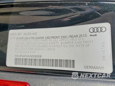 Zdjęcie 12 z 12 samochodu: 2018 AUDI A4 PREMIUM PLUS VIN:WAUENAF4XJN008308 - miniatura