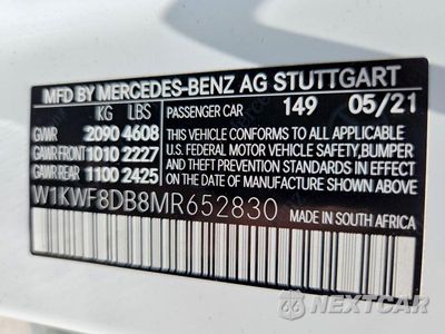 Zdjęcie 12 z 12 samochodu: 2021 MERCEDES-BENZ C 300 VIN:W1KWF8DB8MR652830 - miniatura