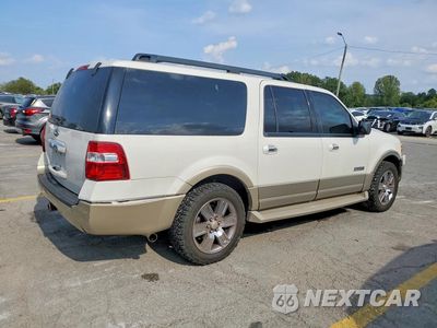 Trzecie zdjęcie samochodu z tyłu: 2008 FORD EXPEDITION EL EDDIE BAUER VIN:1FMFK18558LA38372 - miniatura