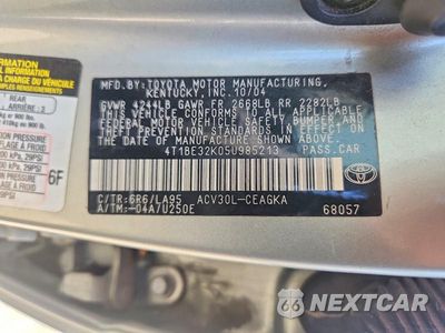 Zdjęcie 12 z 12 samochodu: 2005 TOYOTA CAMRY XLE VIN:4T1BE32K05U985213 - miniatura