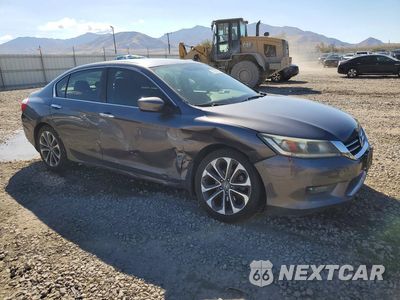 Czwarte zdjęcie samochodu z boku: 2015 HONDA ACCORD SPORT VIN:1HGCR2F54FA121314 - miniatura