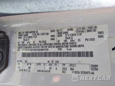 Zdjęcie 12 z 12 samochodu: 2015 FORD F150 SUPERCREW VIN:1FTEW1EF6FKD56750 - miniatura