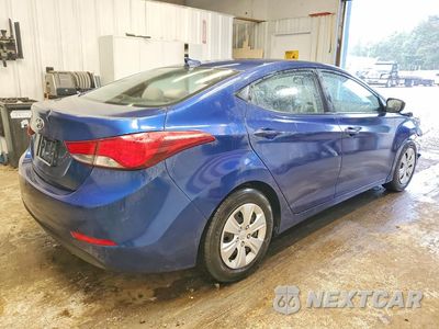 Trzecie zdjęcie samochodu z tyłu: 2016 HYUNDAI ELANTRA SE VIN:5NPDH4AE7GH684506 - miniatura