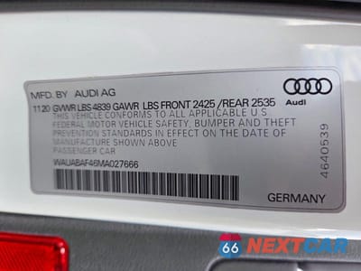 Zdjęcie 12 z 12 samochodu: 2021 AUDI A4 PREMIUM 40 VIN:WAUABAF46MA027666 - miniatura