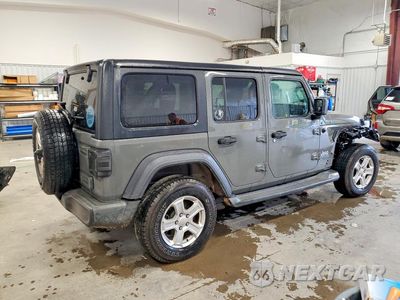 Trzecie zdjęcie samochodu z tyłu: 2019 JEEP WRANGLER UNLIMITED SPORT VIN:1C4HJXDN5KW644771 - miniatura