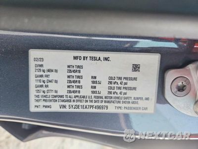 Zdjęcie 12 z 12 samochodu: 2023 TESLA MODEL 3 VIN:5YJ3E1EA7PF496979 - miniatura