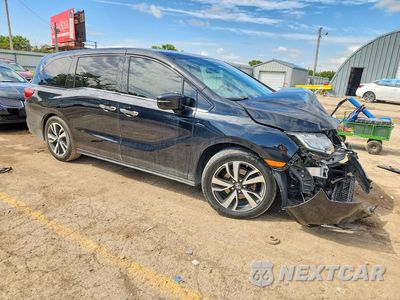 Czwarte zdjęcie samochodu z boku: 2018 HONDA ODYSSEY ELITE VIN:5FNRL6H94JB016676 - miniatura