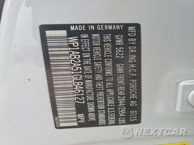 Zdjęcie 13 z 13 samochodu: 2016 PORSCHE MACAN S VIN:WP1AB2A51GLB46127 - miniatura