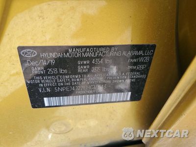 Zdjęcie 12 z 12 samochodu: 2020 HYUNDAI SONATA SEL PLUS VIN:5NPEJ4J22LH017643 - miniatura