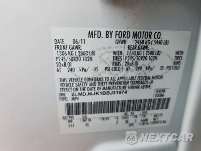 Zdjęcie 13 z 13 samochodu: 2011 LINCOLN MKX VIN:2LMDJ6JK1BBJ31974 - miniatura