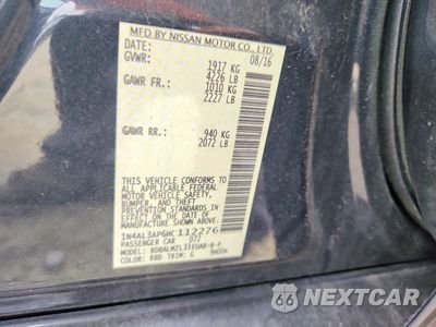 Zdjęcie 12 z 12 samochodu: 2017 NISSAN ALTIMA 2.5 SV VIN:1N4AL3AP6HC112276 - miniatura