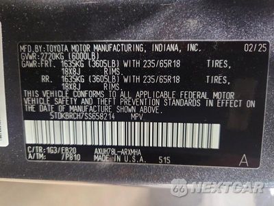 Zdjęcie 14 z 14 samochodu: 2025 TOYOTA HIGHLANDER HYBRID XLE VIN:5TDKBRCH7SS658214 - miniatura