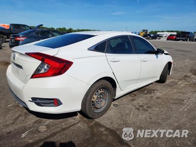 Trzecie zdjęcie samochodu z tyłu: 2020 HONDA CIVIC LX VIN:19XFC2F65LE018093 - miniatura