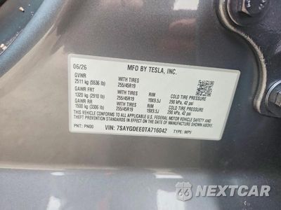 Zdjęcie 12 z 12 samochodu: 2026 TESLA MODEL Y VIN:7SAYGDEE0TA716042 - miniatura