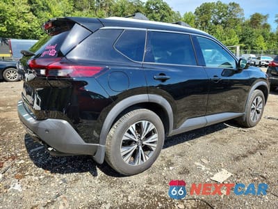 Trzecie zdjęcie samochodu z tyłu: 2021 NISSAN ROGUE SV VIN:5N1AT3BB7MC674920 - miniatura