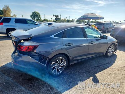 Trzecie zdjęcie samochodu z tyłu: 2019 HONDA INSIGHT TOURING VIN:19XZE4F99KE011319 - miniatura