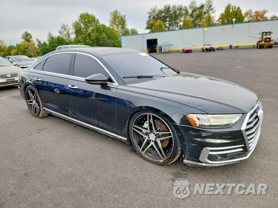 Czwarte zdjęcie samochodu z boku: 2019 AUDI A8 L VIN:WAU8DAF82KN009120 - miniatura