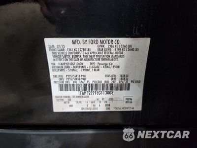 Zdjęcie 12 z 12 samochodu: 2014 FORD TAURUS SEL VIN:1FAHP2E91EG113008 - miniatura