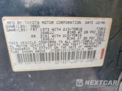 Zdjęcie 13 z 13 samochodu: 1997 TOYOTA RAV4 BASE VIN:JT3GP10V1V7012415 - miniatura