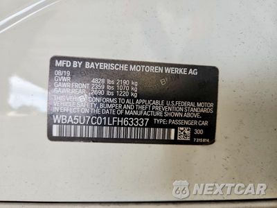 Zdjęcie 12 z 12 samochodu: 2020 BMW M340I VIN:WBA5U7C01LFH63337 - miniatura