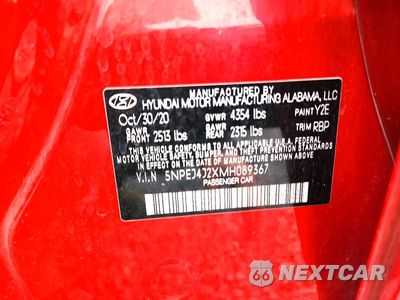 Zdjęcie 12 z 12 samochodu: 2021 HYUNDAI SONATA SEL PLUS VIN:5NPEJ4J2XMH089367 - miniatura