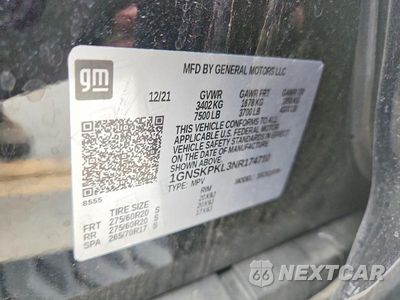 Zdjęcie 14 z 14 samochodu: 2022 CHEVROLET TAHOE K1500 Z71 VIN:1GNSKPKL3NR174710 - miniatura