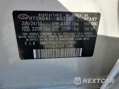 Zdjęcie 12 z 12 samochodu: 2012 HYUNDAI ELANTRA TOURING GLS VIN:KMHDB8AE5CU129445 - miniatura