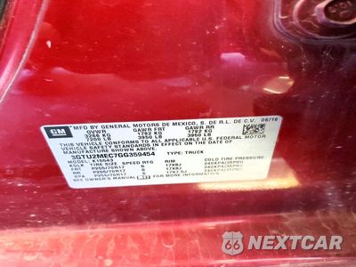 Zdjęcie 13 z 13 samochodu: 2016 GMC SIERRA K1500 SLE VIN:3GTU2MEC7GG359454 - miniatura