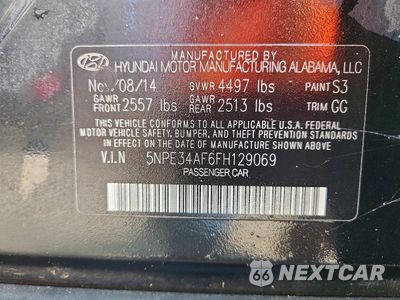 Zdjęcie 12 z 12 samochodu: 2015 HYUNDAI SONATA LIMITED VIN:5NPE34AF6FH129069 - miniatura