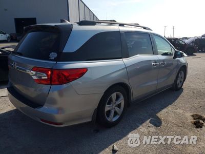 Trzecie zdjęcie samochodu z tyłu: 2019 HONDA ODYSSEY EXL VIN:5FNRL6H70KB053787 - miniatura