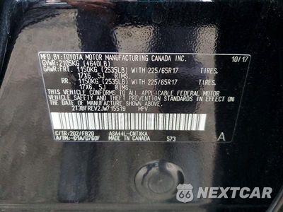 Zdjęcie 13 z 13 samochodu: 2018 TOYOTA RAV4 LE VIN:2T3BFREV2JW715519 - miniatura