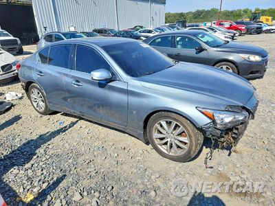 Czwarte zdjęcie samochodu z boku: 2015 INFINITI Q50 PREMIUM VIN:JN1BV7ARXFM406520 - miniatura