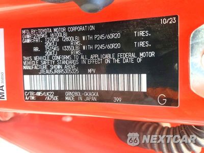 Zdjęcie 12 z 12 samochodu: 2024 TOYOTA 4RUNNER TRD SPORT VIN:JTEAU5JR8R5305325 - miniatura