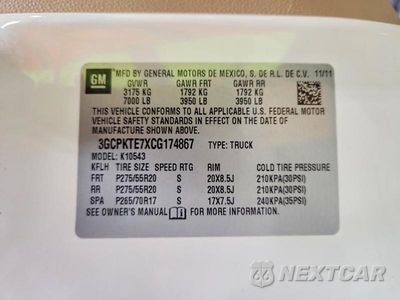 Zdjęcie 12 z 12 samochodu: 2012 CHEVROLET SILVERADO K1500 LTZ VIN:3GCPKTE7XCG174867 - miniatura