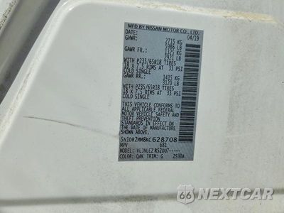 Zdjęcie 13 z 13 samochodu: 2019 NISSAN PATHFINDER SV VIN:5N1DR2MM8KC628708 - miniatura