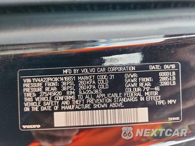 Zdjęcie 13 z 13 samochodu: 2019 VOLVO XC90 T6 MOMENTUM VIN:YV4A22PKXK1416651 - miniatura