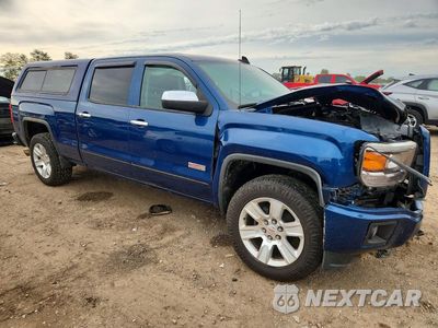 Czwarte zdjęcie samochodu z boku: 2015 GMC SIERRA K1500 SLE VIN:3GTU2UEC2FG177210 - miniatura