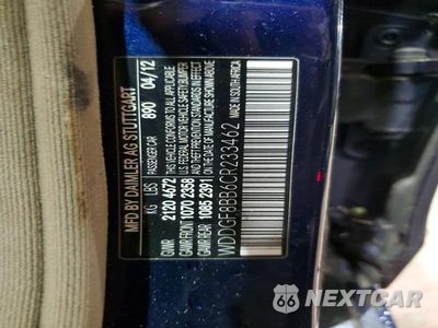 Zdjęcie 12 z 12 samochodu: 2012 MERCEDES-BENZ C-CLASS VIN:WDDGF8BB6CR233462 - miniatura